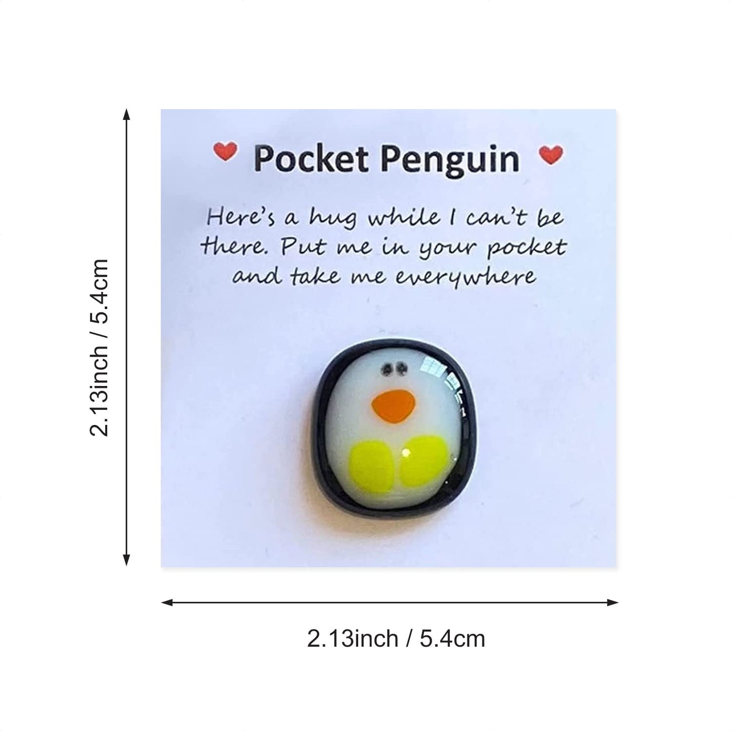 Qitiieli A Little Pocket Penguin Hug, Mini Cute Animal Decoration Pocket Hug Penguin Stress Relief Toy, Special Encourage Birthday Wedding Party Women'S Day Penguin Gift Decoration Children'S Gifts