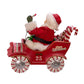Kurt S. Adler Kurt Adler 8.5-Inch Fabriché Musical Candy Car Santa, Multi