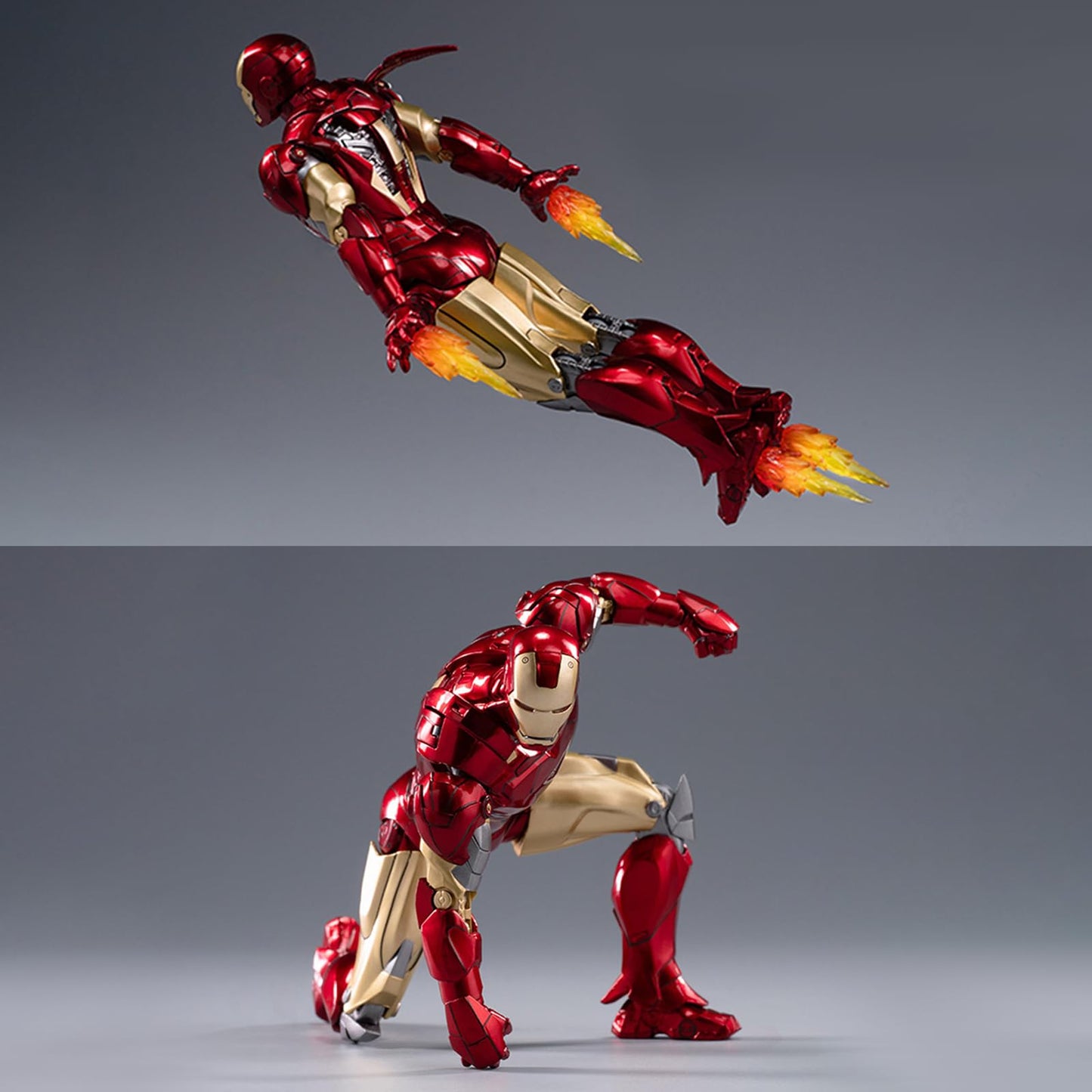 OVONNI Ironman MK6 Action Figure, 7 Inch Collectible, ABS Material, Exquisite Painting, Includes Accessories