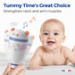 Evoceler Baby Toys - 2 Pcs Baby Rattles With Teether, Tummy Time Toys, Soft Silicone Bpa Free Dinosaur & Bear Sensory Toys For 0