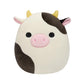 Squishmallows 7.5-Inch Connor the Black and White Cow Plush Toy, Multicolor, Model SQCR05373, Made of Soft Polyester