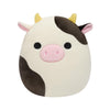 Squishmallows 7.5-Inch Connor the Black and White Cow Plush Toy, Multicolor, Model SQCR05373, Made of Soft Polyester