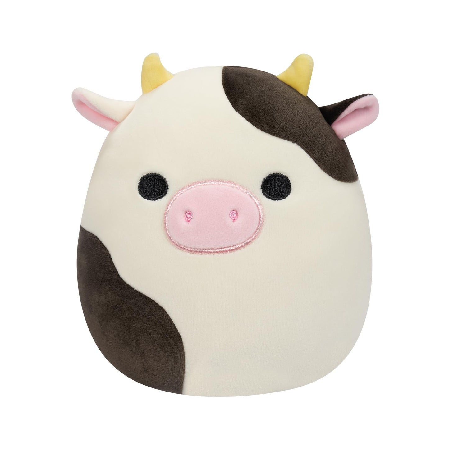 Squishmallows 7.5-Inch Connor the Black and White Cow Plush Toy, Multicolor, Model SQCR05373, Made of Soft Polyester
