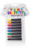 NPW 8-Count T-Shirt Graffiti Fabric Markers, Multicolored, Bright Colors