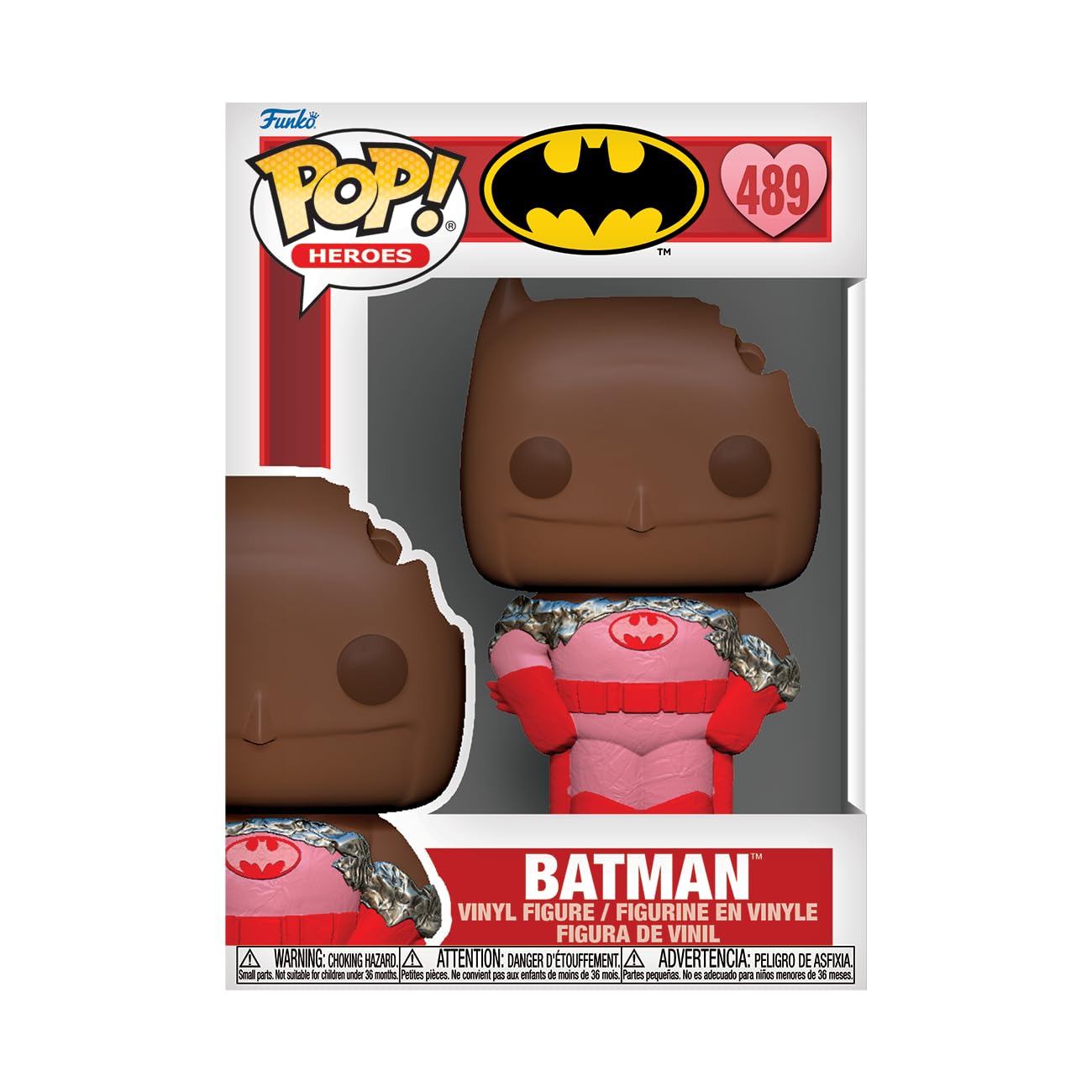 Funko POP! Heroes - Batman Valentines Collectible Vinyl Figure, Red/Pink/Brown, Model 76220, Official DC Comics Merchandise for Fans & Collectors