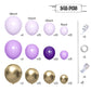 Mebay Grey Violet Maca Purple Gold Balloons Garland Arch Kit, 146Pcs Latex Balloons Different Sizes 18 12 10 5 Inch For Party De