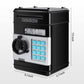Gudoqi Password Piggy Bank, Digital Electronic Money Bank, Mini Atm Cash Coin Saving Can Toys, Birthday Gifts For Kids, Black