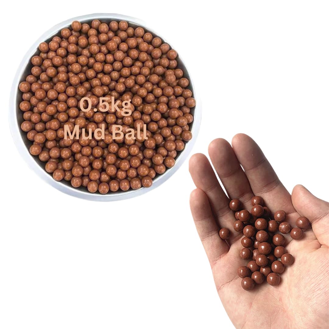 Xpult 0.5Kg EcoFriendly Clay Balls  9Mm Biodegradable Mud Balls For Recreational Use