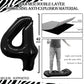 Goer Number 14 Balloons For 14Th Birthday Sweet 14 Party Decorations,42 Inch Jumbo Foil Helium 41 Balloons For 41St Birthday Party Decoration (Black)