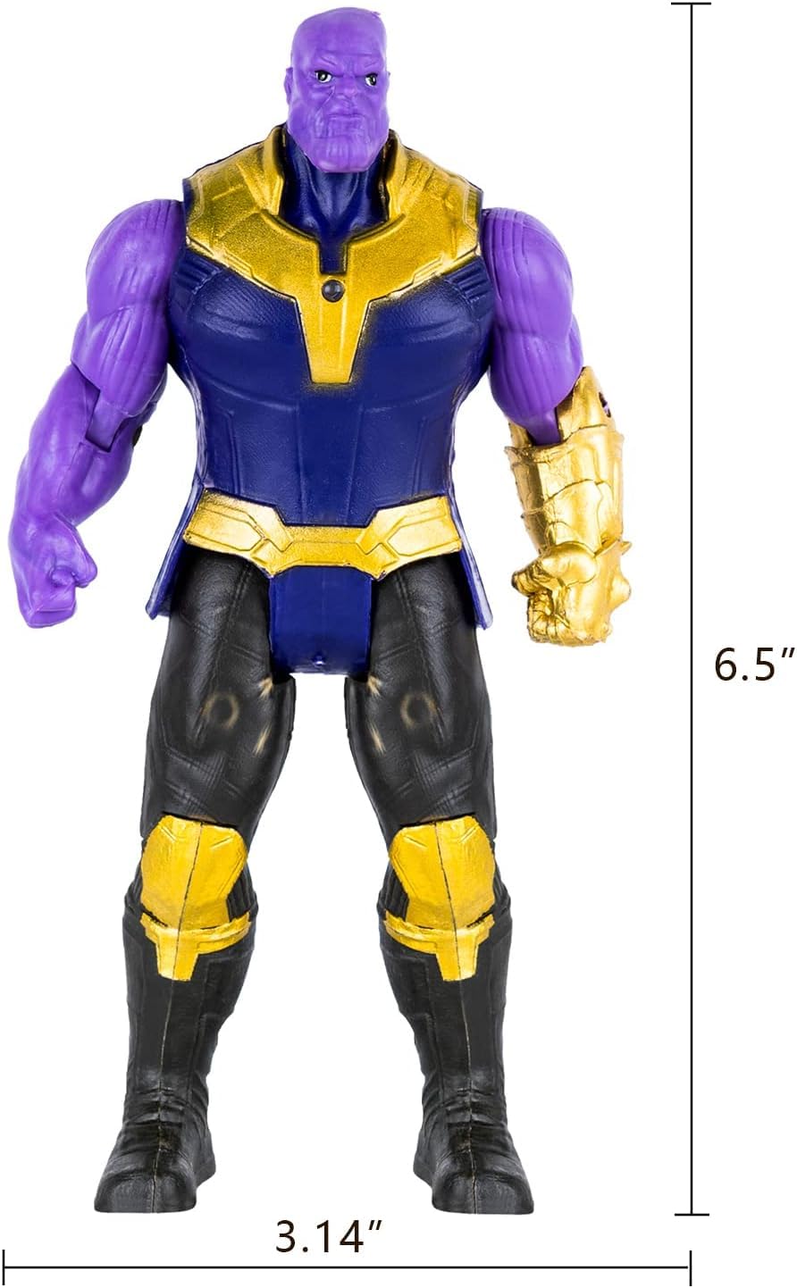 Muksse 14 Pcs Big Set Superhero Action Figures - Collectible Models 6.5-Inches Tall, Exclusive Set Superhero Toys, For Kids, Fig