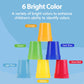 SEISSO Quick Stacking Cups Game - 30 Cups & 54 Cards, Medium Size, Plastic, Parent-Child Interactive Family Toy for Travel & Parties