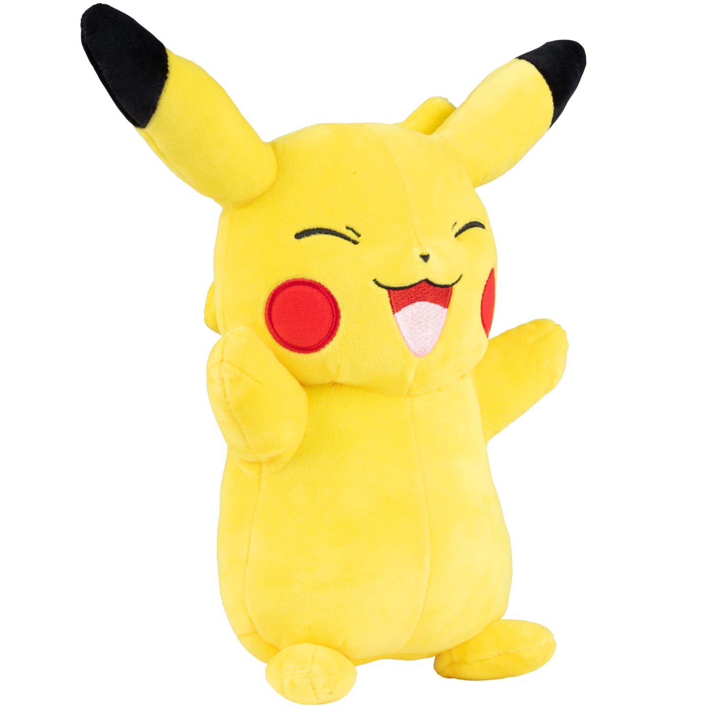 Pok?mon 12 Large Happy Pikachu Plush - Officially Licensed - Quality & Soft Stuffed Animal Toy - Add to Your Collection! - Great Gift for Kids  Boys  Girls & Fans of Pokemon