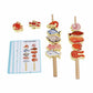 Club BollywoodFruit Skewer Threading Game Color & Shape Recognition Wooden Fruit Lacing Beads Develops HandEye Coordination Woo