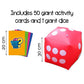 Quokka Giant Outdoor Games For Kids Ages 8-12 - Fun Family Game For Kids & Adults With Jumbo Dice - Play Indoor & Outdoor | 250 Challenges | Quick Set Up - Card Trivia Game For Teens Ages 7 10