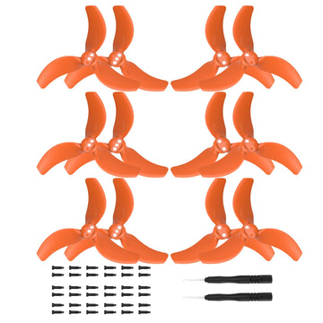 12 Pcs Avata 2 Propellers For Dji Avata 2 Accessories,Low-Noise Blades Props Wings Replacement Blades Accessories (Orange)