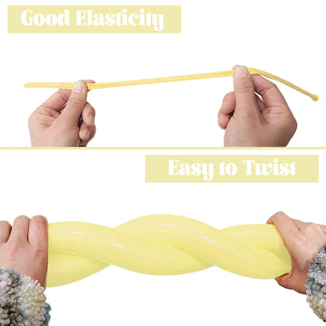 260 Long Balloons 100 Pack Pastel Yellow Twisting Animal Balloons Thickening Latex Modeling Long Magic Balloons For Animal Model