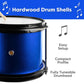 Hey Play Kids 3-Piece Drum Set - Kit With Cymbal, 2 Toms, Bass And Pedal, Drumsticks And Throne - Beginner Musical Instruments (