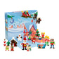 PLUS PLUS Christmas Advent Calendar 2024 - 25 Kids Building Block Toys, 600 Pieces, Fun Holiday Countdown, Multicolored