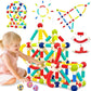 Notflux Toy Store Magnetic Blocks For Kids 36 Pcs  Montessori Stem Educational Building Construction Set With Magnet Pop Tubes 