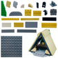 Camping Building Block Kit Tent Bonfire Camping Lights Nature Glamping Outdoors Adventures Toy for Boys Girls Age 6-10-12-14 and Up