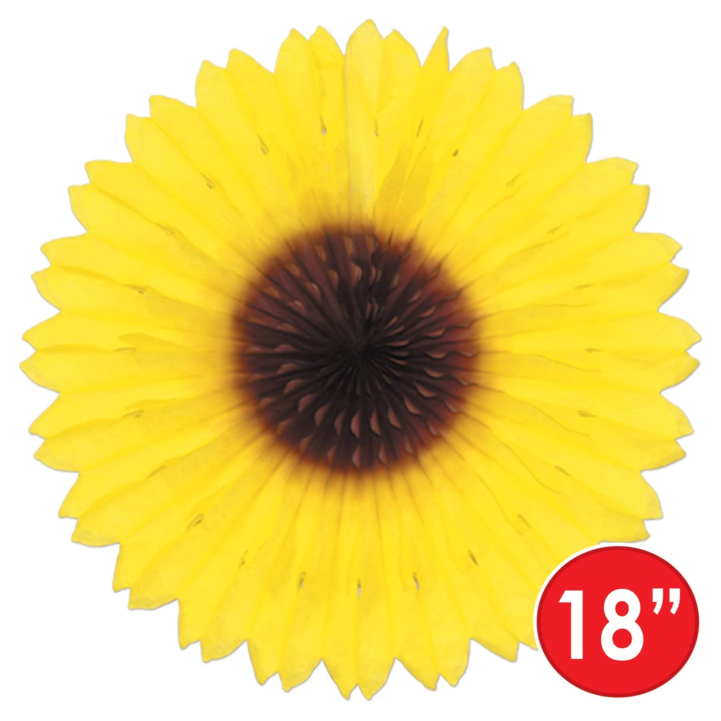 Beistle Sunflower Fan Pack of 4