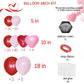 Felice Arts Girl'S Party Pink Red Balloon Garland Arch Kit Pink Red Heart Balloons For Birthday Wedding Proposal Anniversary Mother'S Day Valentines Day Decorations
