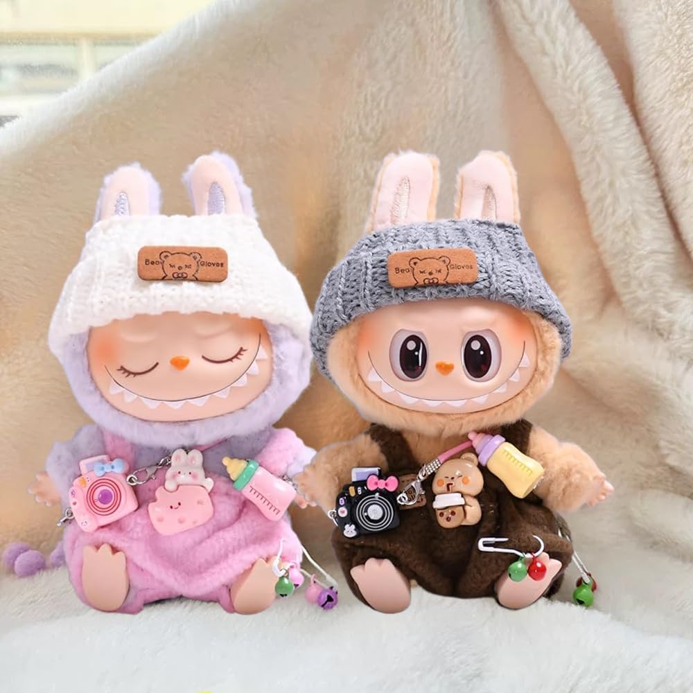 2025 New Clothes For Labubu Outfit, Exquisite Accessories For Labubu,Cute Clothes Set For 17 Cm Labubu Accessories (#E)