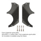 1.5MM Carbon Fiber Air Dam Diffuser for Arrma 6S 1/7 Infraction/Limitless/Felony,Wheel Covers Lightweight Left&Right Carbon Fibe