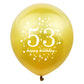 Shuntai 53 Birthday Decorations For Men Black And Gold 53Rd Birthday Balloons Women Happy Birthday Latex Confetti Balloon 53 Yea