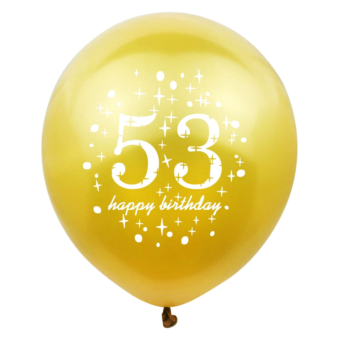 Shuntai 53 Birthday Decorations For Men Black And Gold 53Rd Birthday Balloons Women Happy Birthday Latex Confetti Balloon 53 Yea