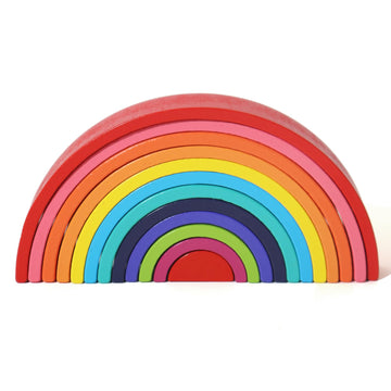 Montessori Rainbow Arch Building Blocks - 12-Piece Creative Stacking Toy for Kids, Multifunctional Educational Playset for Fine