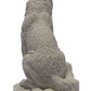 7.75 Inch Wolf Sitting In Snow Decorative Statue Figurine, White