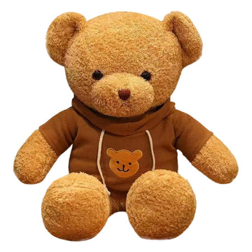 Galatee Cute Teddy Bear Plush Stuffed Animal, Teddy Bear With Clothes, Gifts For Children(15.7' Brown)