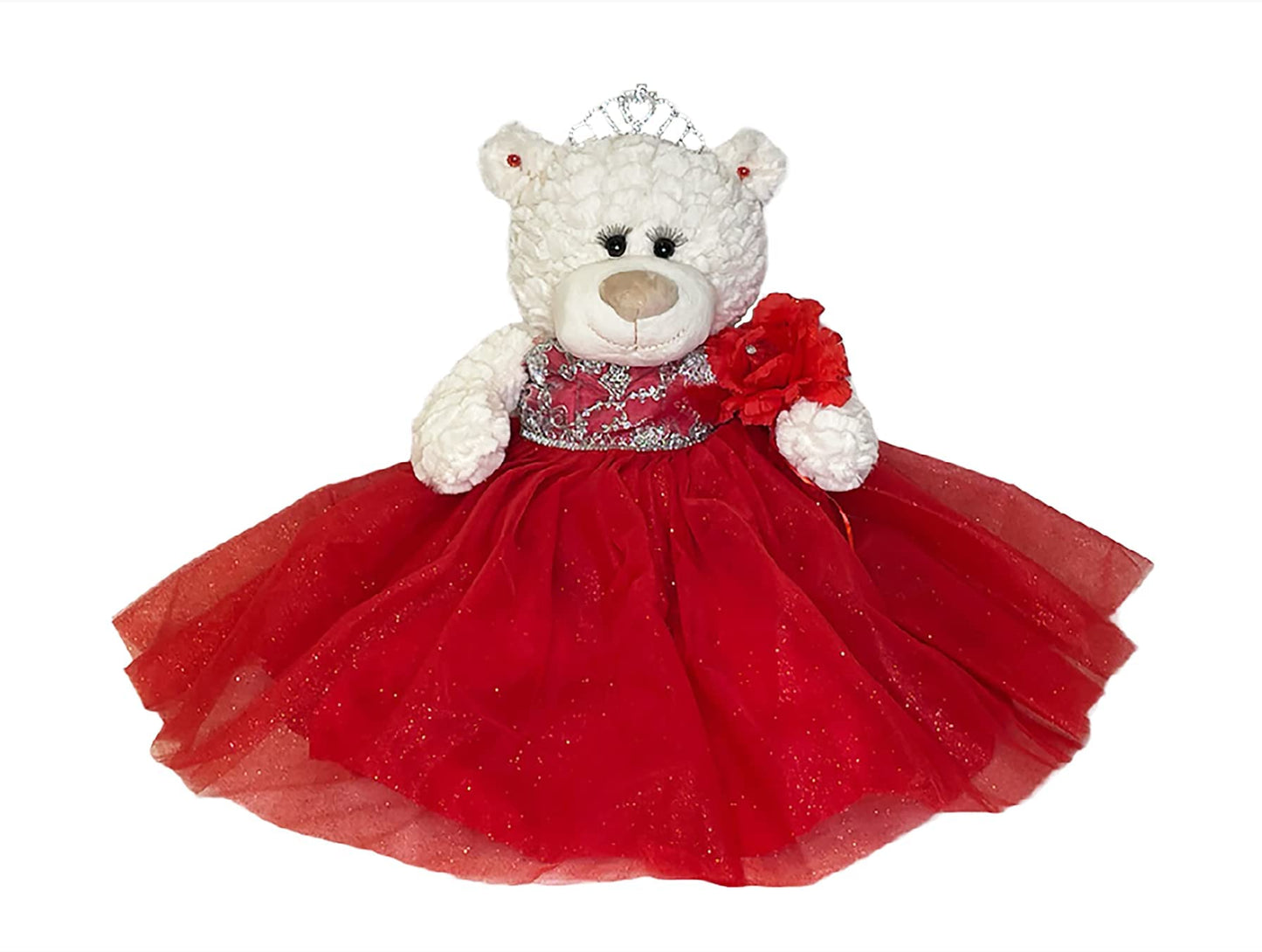 Kinnex Collections Since 1997 20' Quince Anos Quinceanera Last Doll Teddy Bear With Dress (Centerpiece) ~ Arc16831-14 (Red)