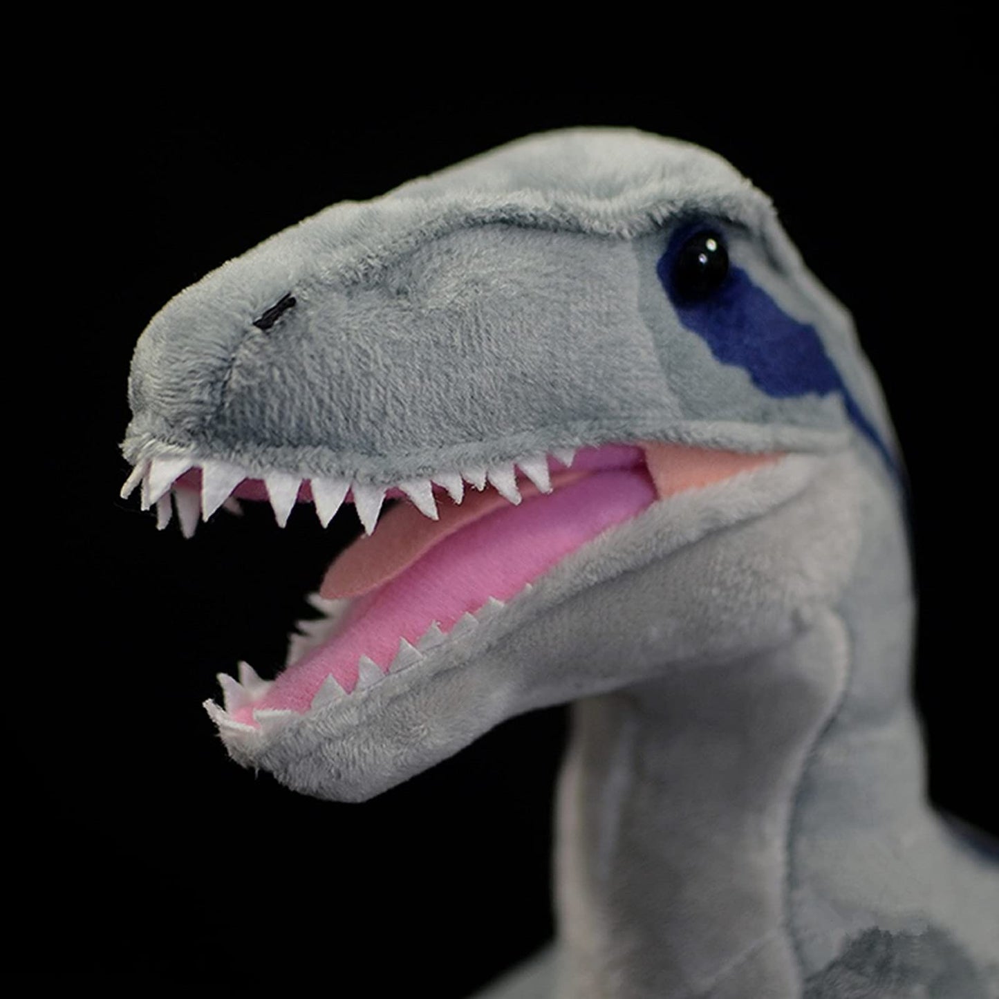 Velociraptor Dinosaur Plush Toy - Gray 17” Dinosaur Tyrannosaurus Stuffed Animal Plushie, Figurines Dinosauria Tyrannosaurus Stuffed Toys Soft, Gifts Collectible For Kids (Velociraptor)