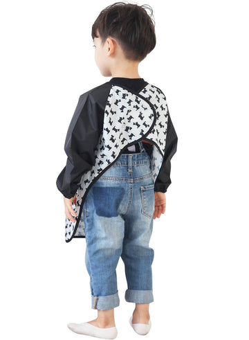 Plie Waterproof Kids Art Smocks 37 Colors (Age 1-10, S-Xxl Size), Black Puppy (34-Xl)