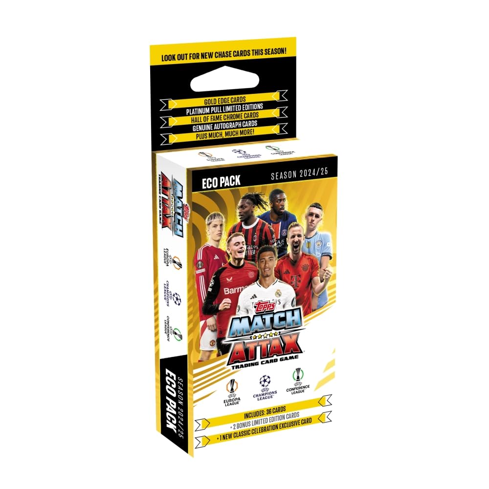 Topps Eco Pack Match Attax Cards Ucl 24-25