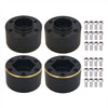 AMOGOT 4Pcs Brass Weights RC 12mm Hex Extended Wheel Hub Adapters for 1.9/2.2inch Beadlock Wheel Rim Widen Adapter Axial Scx10 9