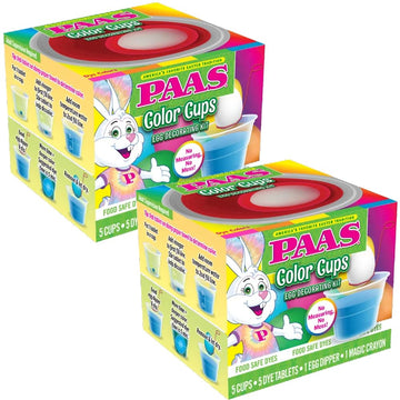 PAAS Color Cups Egg Decorating Kit (Pack of 2) - Americas Favorite Easter Tradition