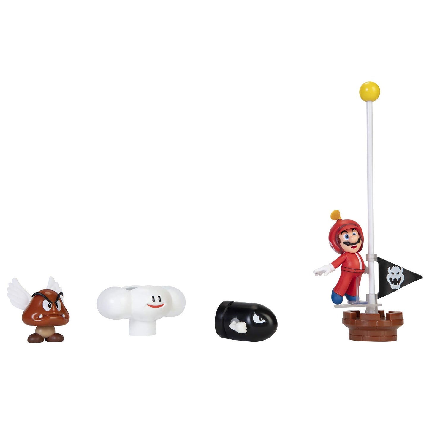 SUPER MARIO Cloud World Diorama Set with 2.5 Propeller Mario Action Figure