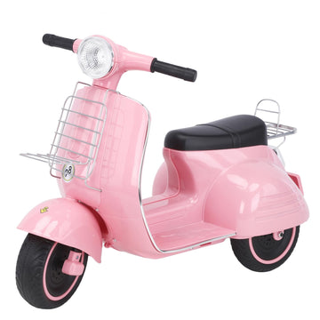 Mestari Kids Ride On Motorcycle 3 Wheels Stable Bike Electric Tricycle Toy Slow Start Forward/Reverse Led Mp3 Horn Music Foot Dr