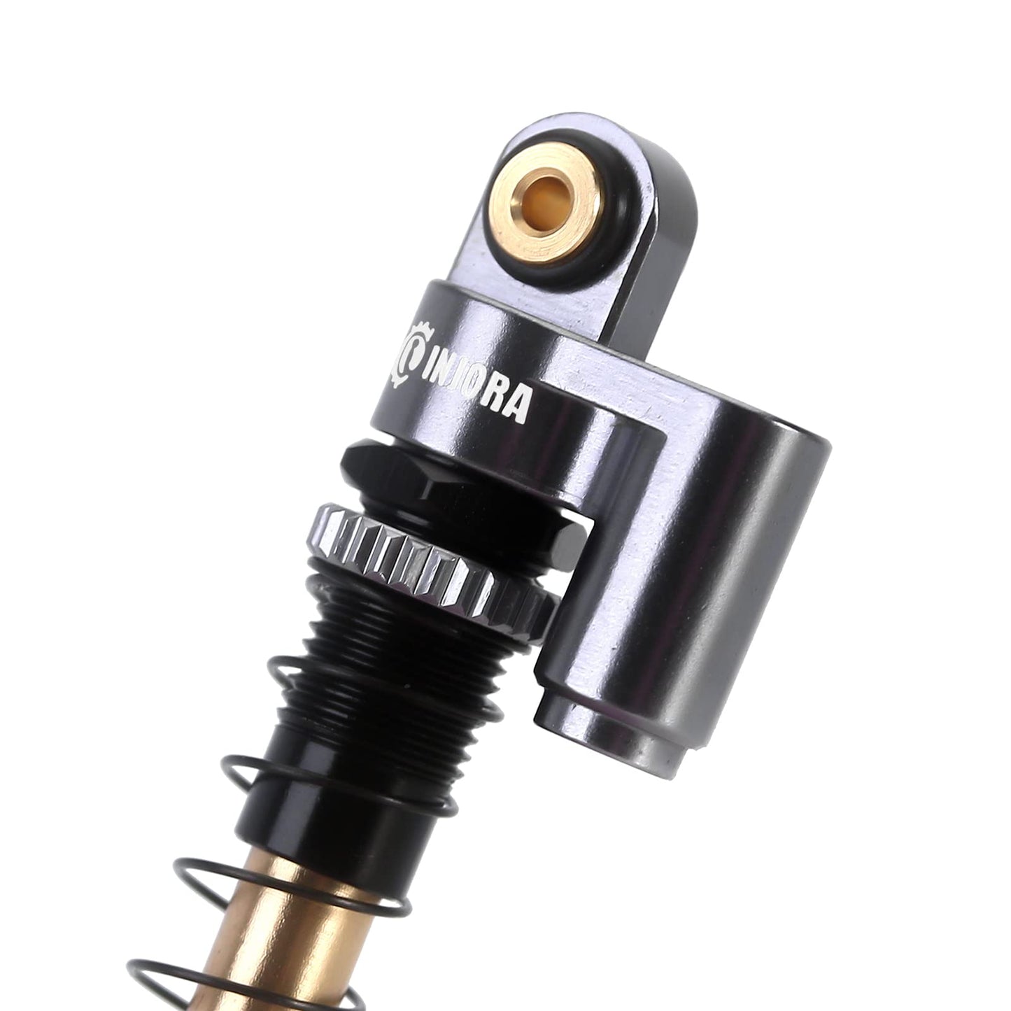 INJORA 43mm Shocks Aluminum Threaded Tele Absorber Damper Upgrades Parts Accessories for Axial SCX24 Bronco Gladiator Deadbolt J