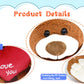 HWD 10'' Teddy Bear - Soft Plush Doll with Red Heart, Brown - Gifts for Her/Girlfriend/Mom/Kids, Model QRJ023X