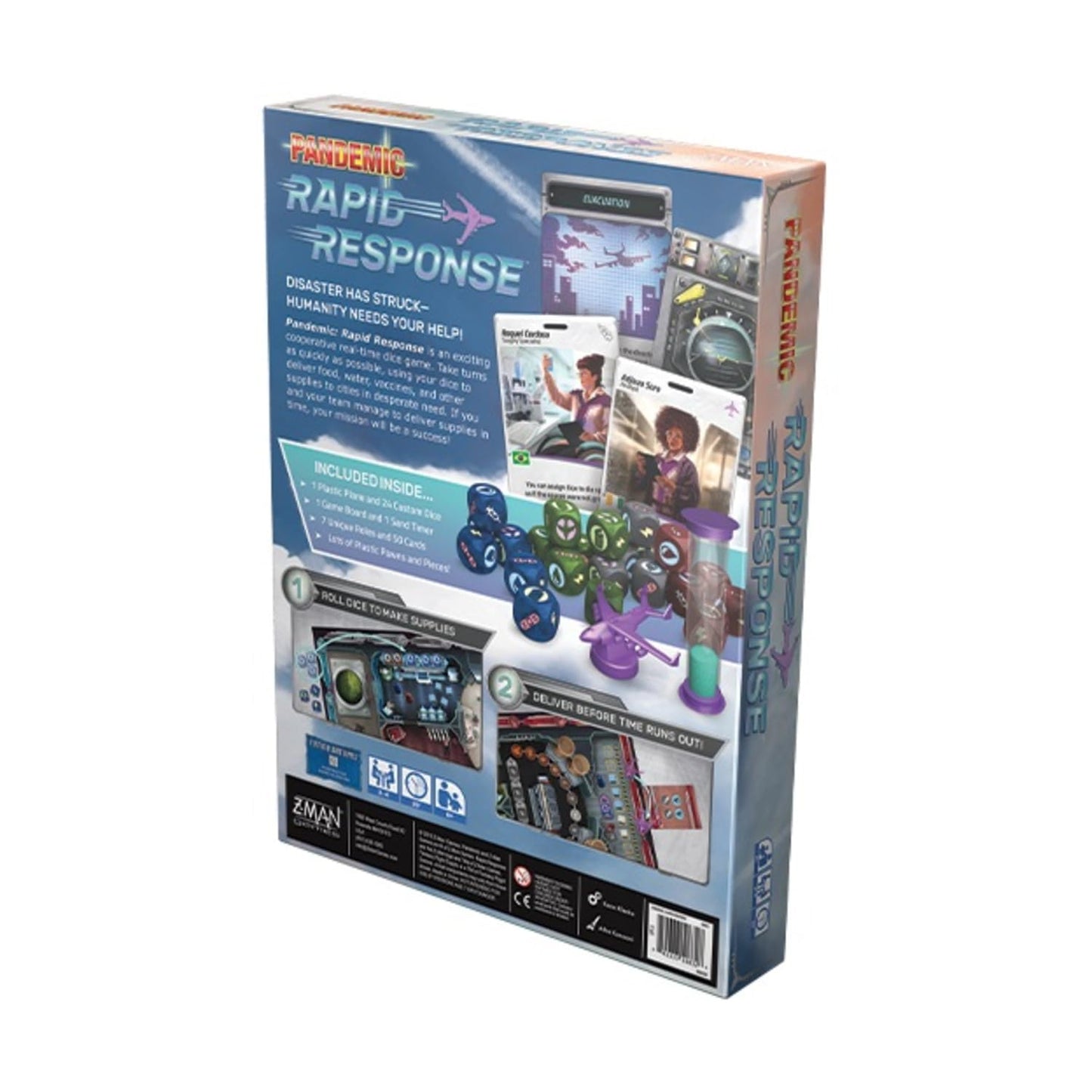 Pandemic Rapid Response Board Game - Save Humanity in Real-Time! Cooperative Strategy Game for Kids and mature-themeds  Ages 8+  2-4 Players  20 Minute Playtime  Made by Z-Man Games