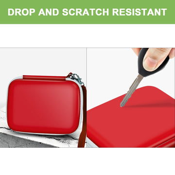 Alkoo Case Compatible With Retro Handheld Game Consoles/ R36S/ Rg353V -Travel Storage Holder Organizer For Game Boy Mini, Retro Mini Players, And More - Red