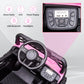 12V Ride On Car Utv With Parent Remote Control For Kids Toys, Spring Suspension Led Lights Aux Port Music Usb, Pink