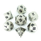 Paladin Roleplaying Silver Metal Dice - Full Polyhedral Set - in Presentation Case