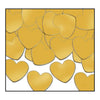Beistle Hearts Fanci Confetti, Gold, 5/Pack (50622-GD)
