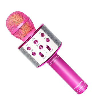 FINYIORE Microphone for Kids Karaoke Micorphones mature-themed Wireless Bluetooth Karaoke Machine Birthday Gift for Girls Boys Kids Toys for Teens All Ages 3 4 5 6 7 8 9 10 11 12 Year Old