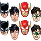 Justice League Party Paper Masks - Assorted Designs, 8 Pcs
